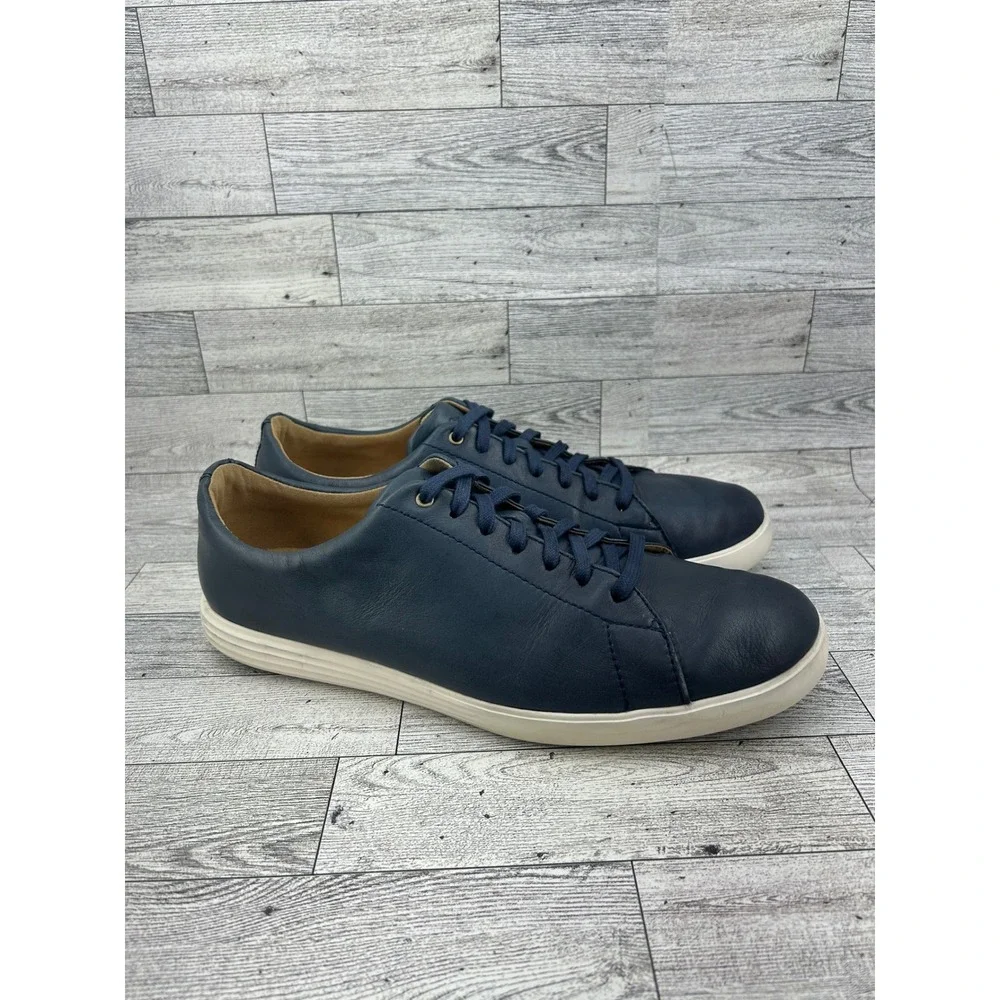 Cole Haan Grand Crosscourt II Men Sz 10M Navy Blue Leather Sneakers C26522